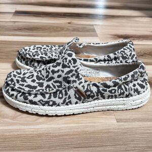 Leopard Print Slip-On Shoes From Hey Dude